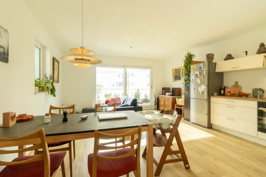 Wohnbereich - Sonnige Penthouse-Wohnung mit Blick auf die Ammer in Weilheim