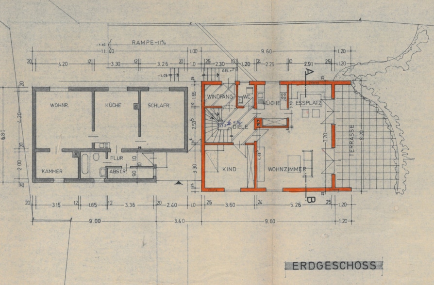 2 für 1 in Tutzing! Einfamilienhaus mit separatem Einlieger-Bungalow - Grundriss EG (41401)