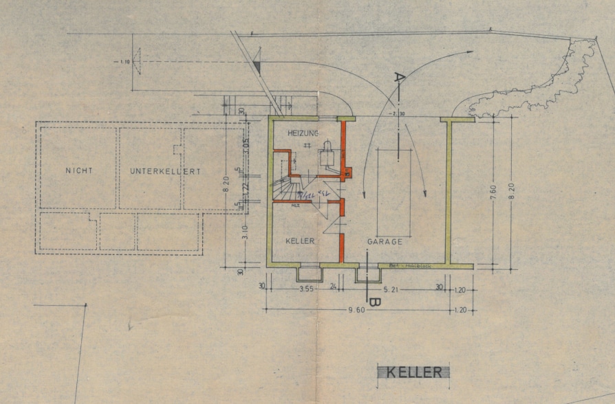 2 für 1 in Tutzing! Einfamilienhaus mit separatem Einlieger-Bungalow - Grundriss KG (40459)
