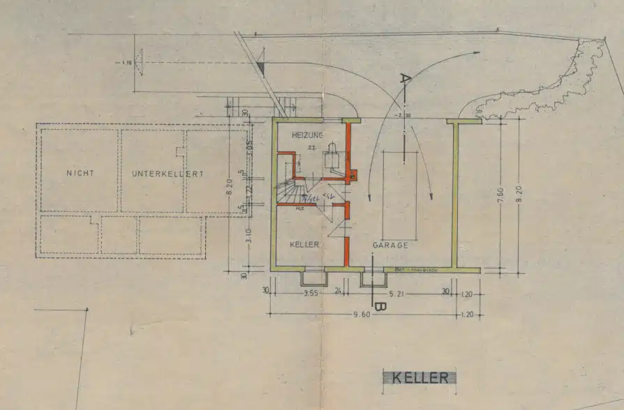 2 für 1 in Tutzing! Einfamilienhaus mit separatem Einlieger-Bungalow - Grundriss KG (40459)