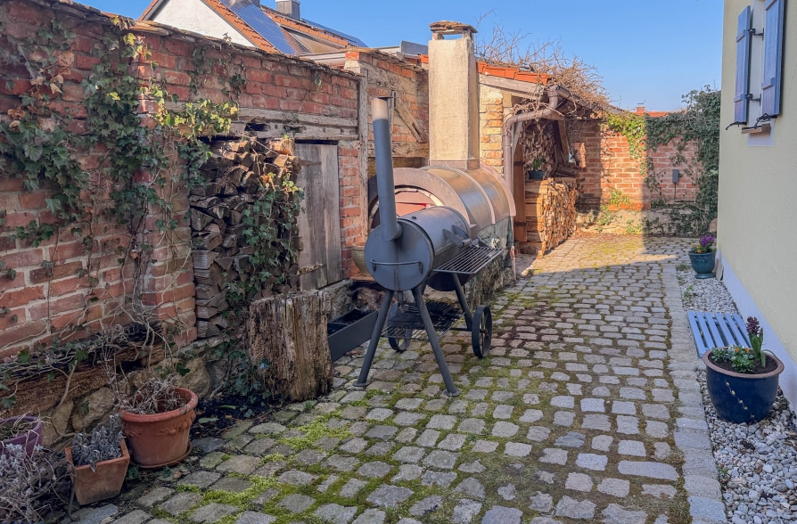 Schöner Wohnen in Peißenberg Wörth! Mediterranes Einfamilienhaus mit hochwertiger Ausstattung! - seitlicher Garten (40167)