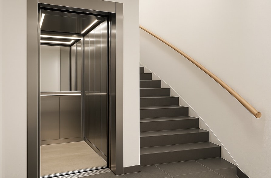 Nur einen Steinwurf vom Staffelsee entfernt! 2-Zi.-Erdgeschosswhg. mit Terrasse (WE 7) - Treppenhaus /Visualisierung (35217)