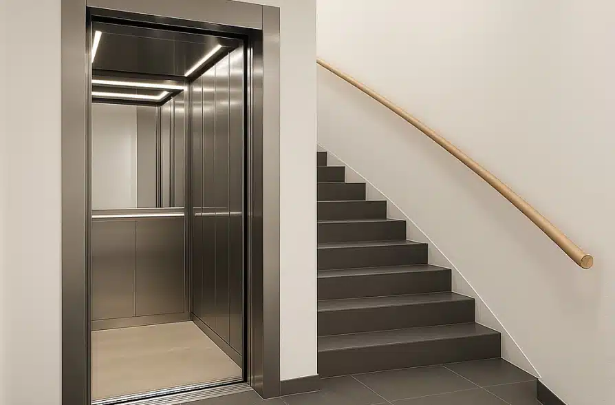 Nur einen Steinwurf vom Staffelsee entfernt! 2-Zi.-Erdgeschosswhg. mit Terrasse (WE 7) - Treppenhaus /Visualisierung (35217)