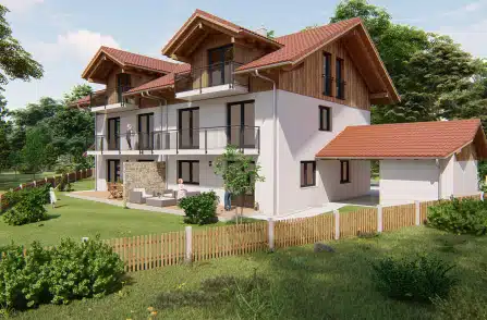 Neubau! Großzügige Energiespar-Doppelhälfte in Obersöchering (H2), 82395 Obersöchering, Doppelhaushälfte