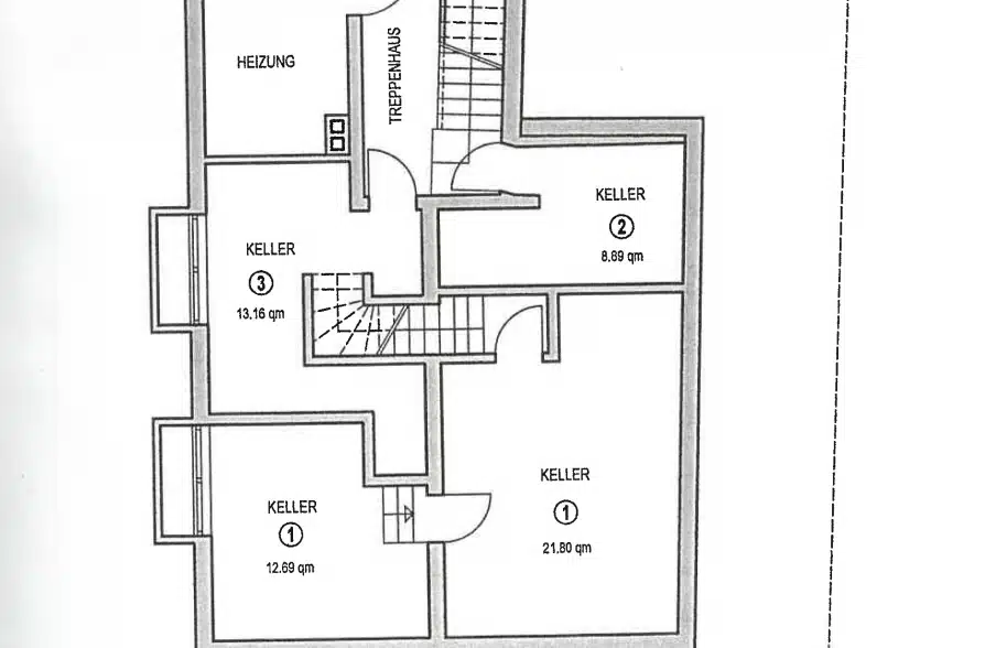 Vielseitig nutzbare Gewerbefläche für Ladenlokal oder Büro in zentraler Lage von Weilheim - Grundriss KG neu (34035)
