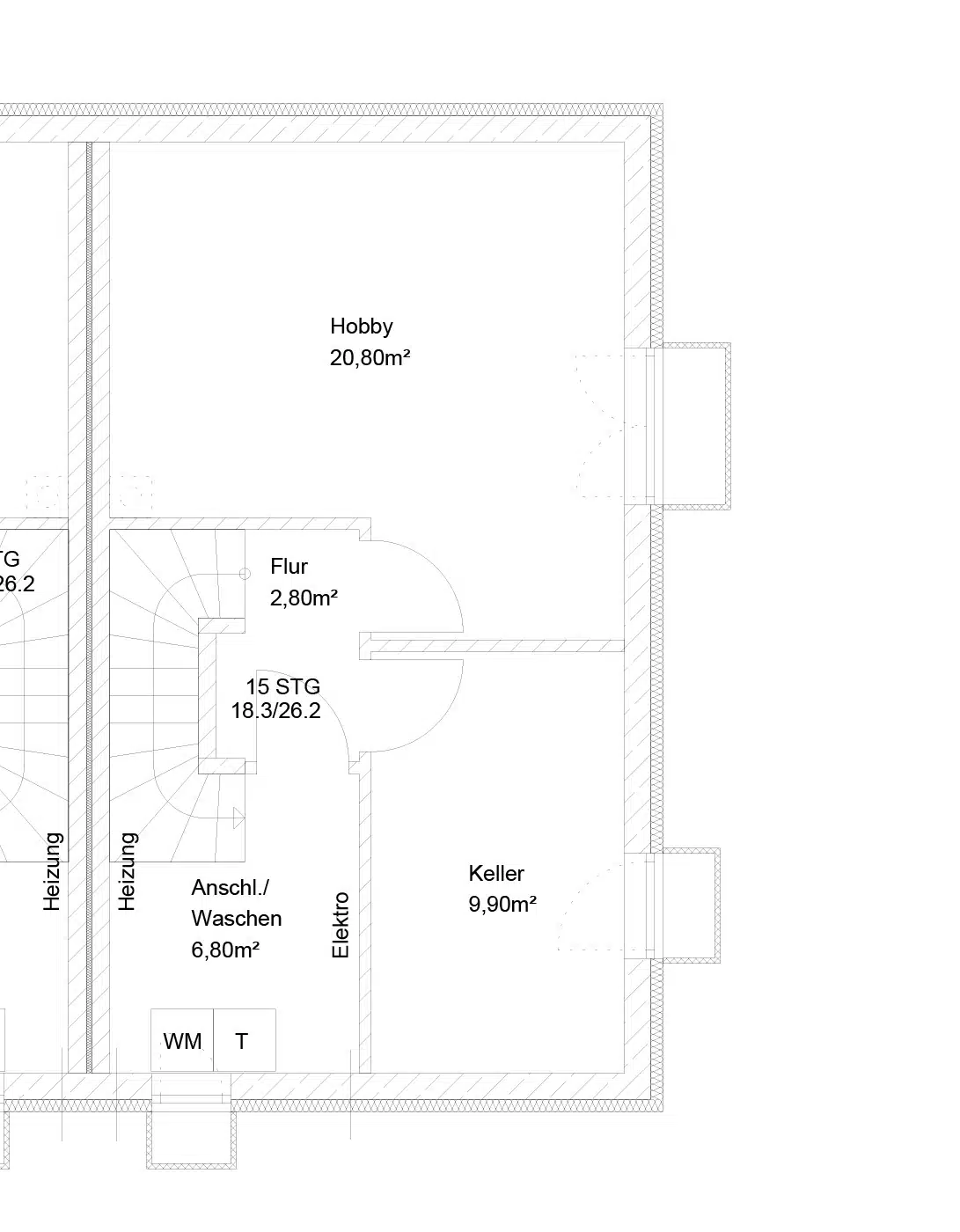 2b Grundriss KG 1 - Nur einen Steinwurf vom Staffelsee entfernt. Charmante Neubau DHH in Uffing am Staffelsee! (2b)