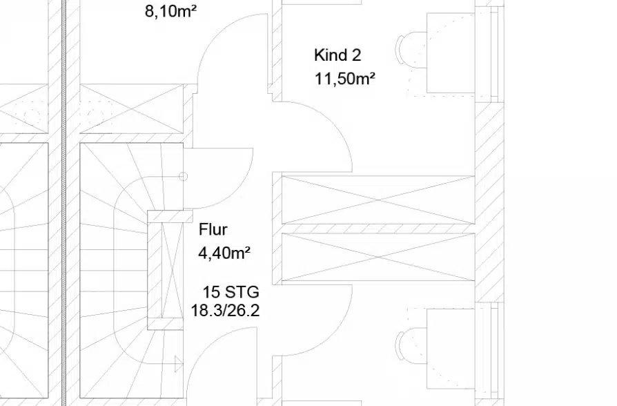 Nur einen Steinwurf vom Staffelsee entfernt. Charmante Neubau DHH in Uffing am Staffelsee! (2b) - 2b Grundriss OG (36699)
