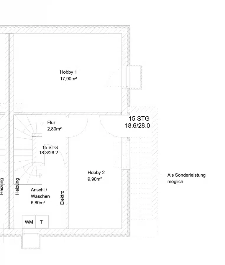 2b Grundriss KG 2 - Nur einen Steinwurf vom Staffelsee entfernt. Charmante Neubau DHH in Uffing am Staffelsee! (2b)