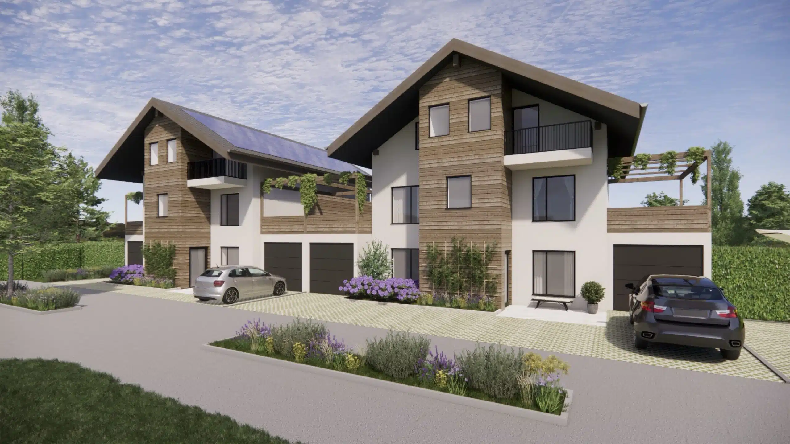 Visualisierung Wohnhäuser - Modern, Energieeffizient, Maßgeschneidert. Neubau Dachgeschosswohnung (WE 10) in Bahnhofsnähe!