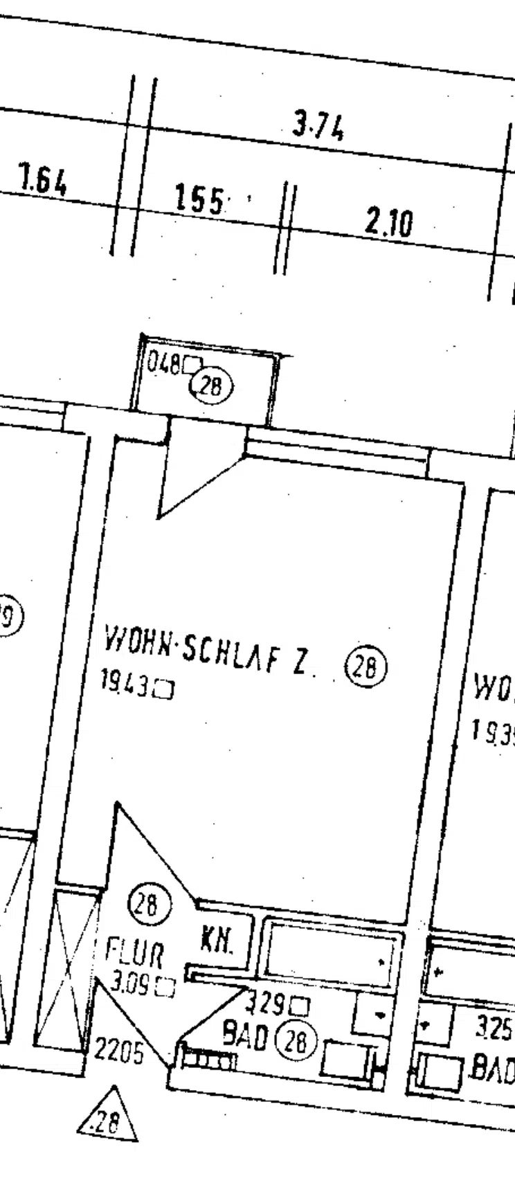 Grundriss Whg - Modernes, renoviertes Appartment in München Neuhausen!