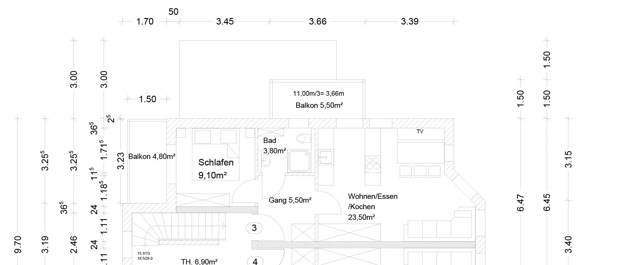 WE 3 OG - Modern, Energieeffizient, Maßgeschneidert. Neubau Etagenwohnung (WE 3) in Bahnhofsnähe!