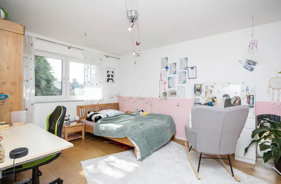 Moderne Doppelhaushälfte Dachterrasse in Peißenberg Wörth - Schlafzimmer 2 (43761)