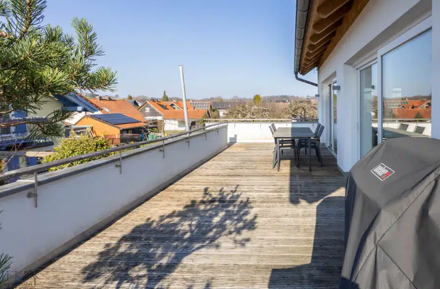 Moderne Doppelhaushälfte Dachterrasse in Peißenberg Wörth - Dachterrasse (43757)